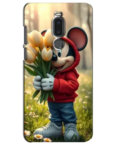 Чехол для Meizu Note 8 с картинкой «Микки с тюльпанами»