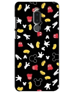 Чехол для Meizu Note 8 с картинкой «Графический принт лапок»