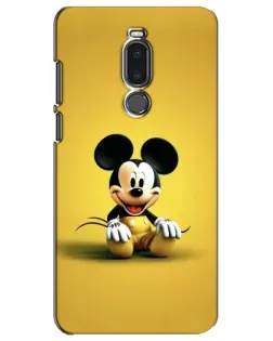 Чехол для Meizu Note 8 с картинкой «Микки на желтом»