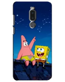 Чехол для Meizu Note 8 с картинкой «Губка Боб и Патрик ночью» Чехол для Meizu Note 8 с картинкой «Губка Боб и Патрик ночью»