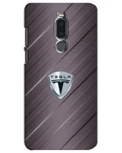 Чохол для Meizu Note 8 з картинкою «Металева текстура Tesla»