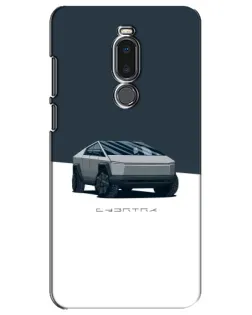 Чохол для Meizu Note 8 з картинкою «Сріблястий Cybertruck Tesla»