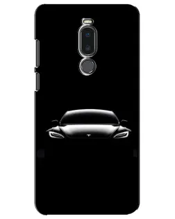 Чохол для Meizu Note 8 з картинкою «Фари Tesla Night»