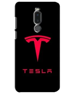 Чохол для Meizu Note 8 з картинкою «Tesla Red Logo»