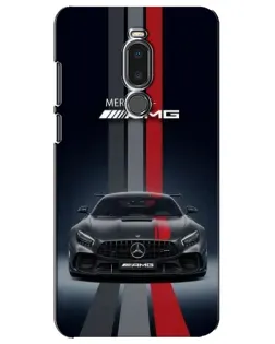 Чохол для Meizu Note 8 з картинкою «Mercedes — білий карбон»