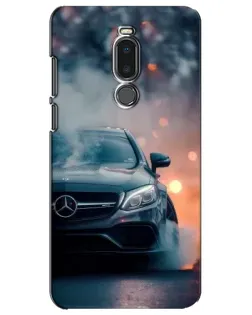 Чохол для Meizu Note 8 з картинкою «Mercedes — нічне місто»