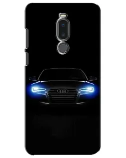Чохол для Meizu Note 8 з картинкою «Audi в неоні»