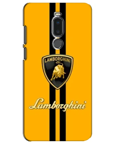 Чехол для Meizu Note 8 с картинкой «Lamborghini Stripe желтый»