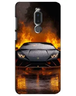 Чехол для Meizu Note 8 с картинкой «Lamborghini в огне» Чехол для Meizu Note 8 с картинкой «Lamborghini в огне»