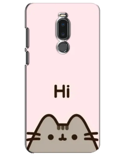 Чехол для Meizu Note 8 с картинкой «Пушин говорит Hi»