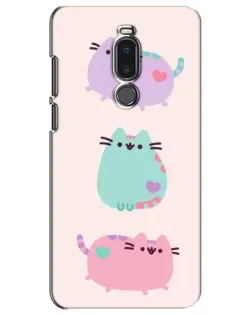Чехол для Meizu Note 8 с картинкой «Pusheen трио»