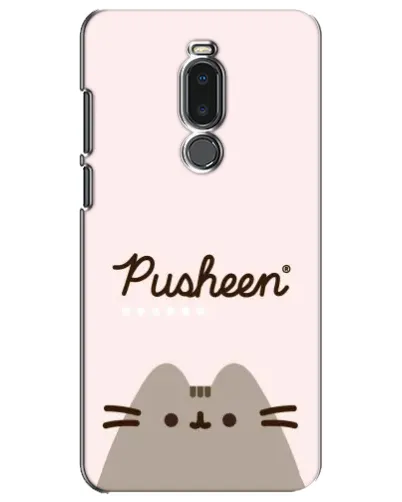 Чехол для Meizu Note 8 с картинкой «Pusheen логотип»