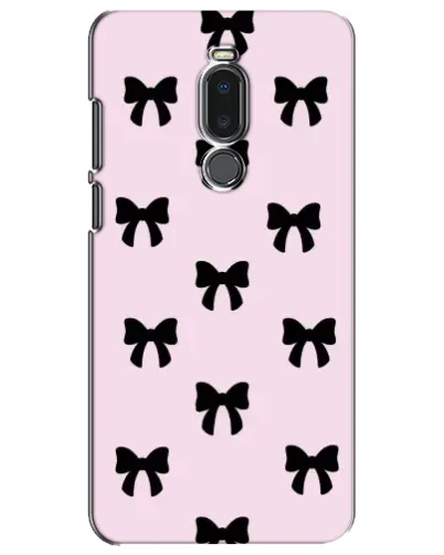 Чехол для Meizu Note 8 с картинкой «Черные банты Coquette» Чехол для Meizu Note 8 с картинкой «Черные банты Coquette»