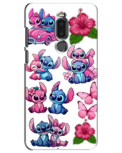 Чехол для Meizu Note 8 с картинкой «Стикеры Stitch и Angel» Чехол для Meizu Note 8 с картинкой «Стикеры Stitch и Angel»