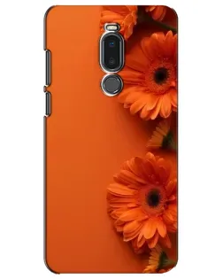 Чехол для Meizu Note 8 с картинкой «Оранжевые герберы»