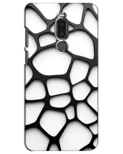 Чехол для Meizu Note 8 с картинкой «Белая объемная сетка»
