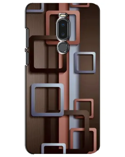Чехол для Meizu Note 8 с картинкой «Коричневые объемные квадраты» Чехол для Meizu Note 8 с картинкой «Коричневые объемные квадраты»