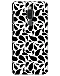 Чехол для Meizu Note 8 с картинкой «Контрастные черные капли»