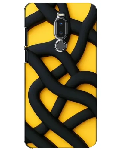 Чехол для Meizu Note 8 с картинкой «Черное желтое переплетение» Чехол для Meizu Note 8 с картинкой «Черное желтое переплетение»