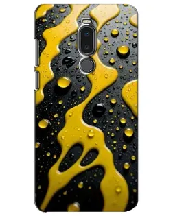 Чехол для Meizu Note 8 с картинкой «Жидкое желтое золото»