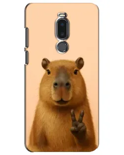 Чехол для Meizu Note 8 с картинкой «Капибара виктория»