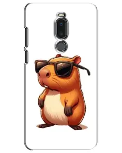 Чехол для Meizu Note 8 с картинкой «Капибара в очках»