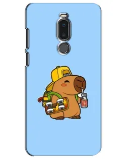 Чехол для Meizu Note 8 с картинкой «Капибара на скейте»