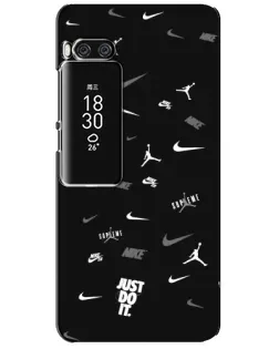 Чехол для Meizu Pro 7 Plus с картинкой «Nike Black Pattern» Чехол для Meizu Pro 7 Plus с картинкой «Nike Black Pattern»