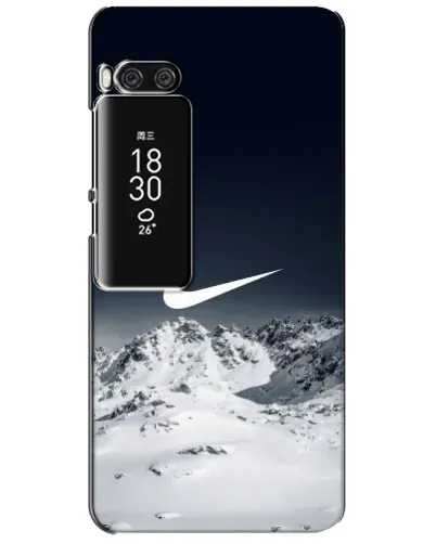 Чехол для Meizu Pro 7 Plus с картинкой «Nike — зимние горы» Чехол для Meizu Pro 7 Plus с картинкой «Nike — зимние горы»