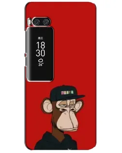 Чохол для Meizu Pro 7 Plus з картинкою «Bored Ape — червоний фон» Чохол для Meizu Pro 7 Plus з картинкою «Bored Ape — червоний фон»