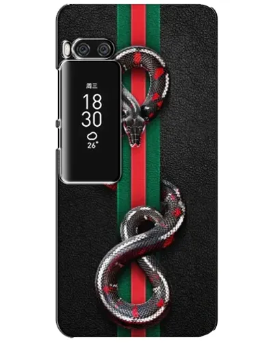 Чехол для Meizu Pro 7 Plus с картинкой «Gucci — змея на полосе» Чехол для Meizu Pro 7 Plus с картинкой «Gucci — змея на полосе»