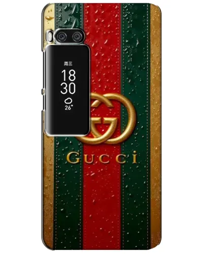 Чехол для Meizu Pro 7 Plus с картинкой «Gucci — фирменная полоса и золото» Чехол для Meizu Pro 7 Plus с картинкой «Gucci — фирменная полоса и золото»