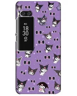 Чехол для Meizu Pro 7 Plus с картинкой «Kuromi — паттерн»