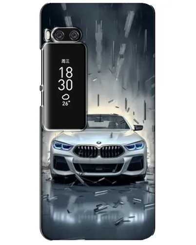 Чехол для Meizu Pro 7 Plus с картинкой «BMW в свете фар» Чехол для Meizu Pro 7 Plus с картинкой «BMW в свете фар»