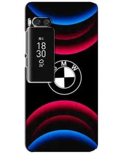 Чехол для Meizu Pro 7 Plus с картинкой «Логотип BMW и неоновые дуги» Чехол для Meizu Pro 7 Plus с картинкой «Логотип BMW и неоновые дуги»