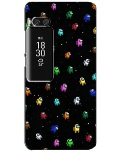 Чехол для Meizu Pro 7 Plus с картинкой «Экипаж Among Us»