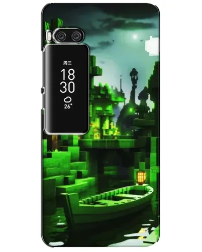 Чехол для Meizu Pro 7 Plus с картинкой «Minecraft лесной пейзаж»