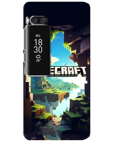 Чехол для Meizu Pro 7 Plus с картинкой «Пещера Майнкрафт»