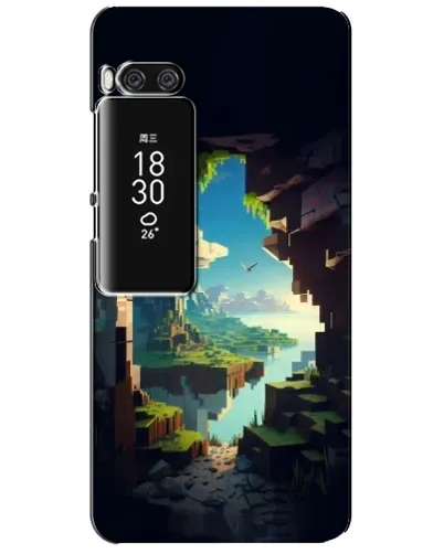 Чехол для Meizu Pro 7 Plus с картинкой «Вид из пещеры»