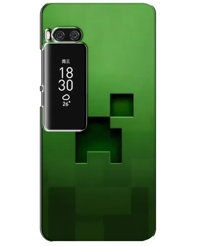 Чехол для Meizu Pro 7 Plus с картинкой «Крипер микро-дизайн»