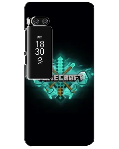 Чехол для Meizu Pro 7 Plus с картинкой «Minecraft Diamond лого»