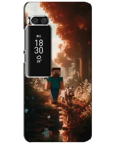 Чехол для Meizu Pro 7 Plus с картинкой «Стив в лесу»
