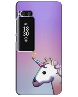 Чехол для Meizu Pro 7 Plus с картинкой «Единорог градиент»