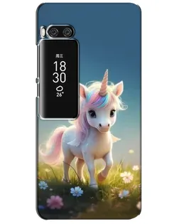 Чехол для Meizu Pro 7 Plus с картинкой «Единорог на поляне»