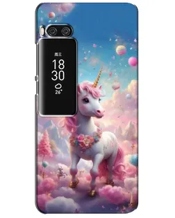 Чехол для Meizu Pro 7 Plus с картинкой «Единорог среди облаков»
