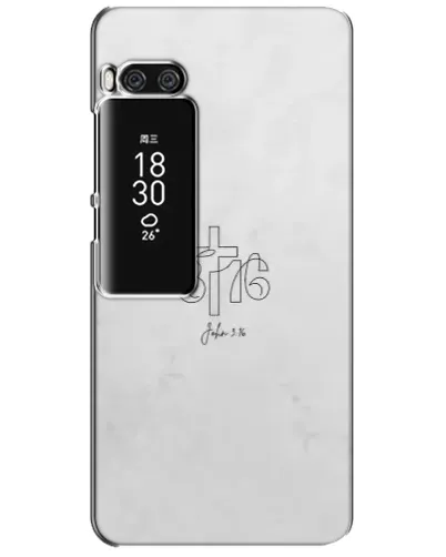 Чехол для Meizu Pro 7 Plus с картинкой «Иоанна 3:16 Крест»