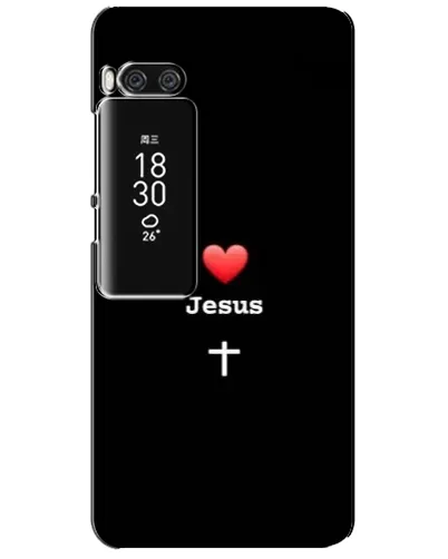 Чехол для Meizu Pro 7 Plus с картинкой «Сердце - Jesus»