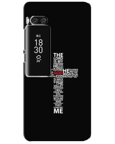 Чехол для Meizu Pro 7 Plus с картинкой «Текстовый крест» Чехол для Meizu Pro 7 Plus с картинкой «Текстовый крест»