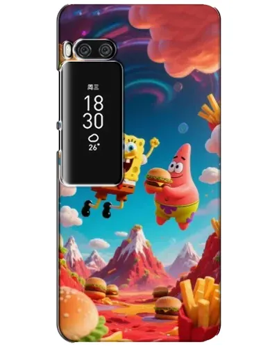 Чехол для Meizu Pro 7 Plus с картинкой «Космический фастфуд» Чехол для Meizu Pro 7 Plus с картинкой «Космический фастфуд»