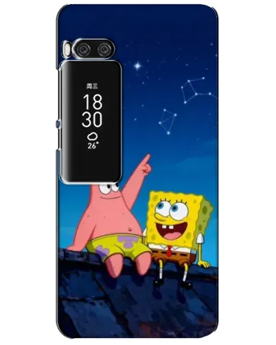 Чехол для Meizu Pro 7 Plus с картинкой «Губка Боб и Патрик ночью» Чехол для Meizu Pro 7 Plus с картинкой «Губка Боб и Патрик ночью»